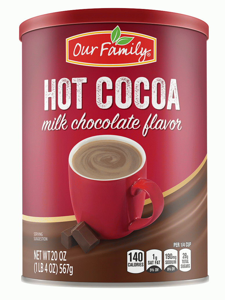 Our Family  hot cocoa with chocolate flavor powder mix Full-Size Picture